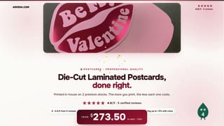 Die-Cut Laminated Postcards