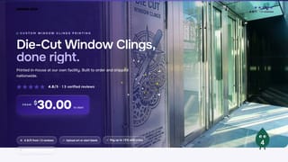 Die-Cut Window Clings