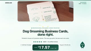 Dog Grooming Business Cards