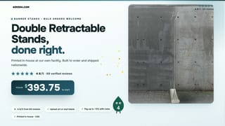 Double Retractable Stands