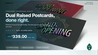 Dual Raised Postcards