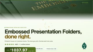 Embossed Presentation Folders