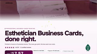 Esthetician Business Cards