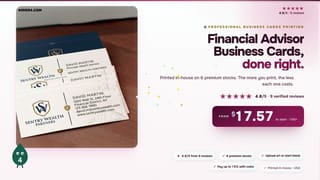 Financial Advisor Business Cards