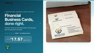 Financial Business Cards