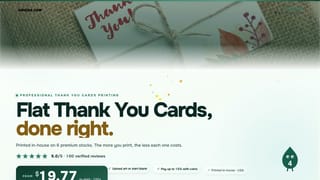 Flat Thank You Cards