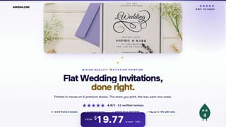 Flat Wedding Invitations