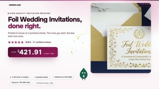 Foil Wedding Invitations