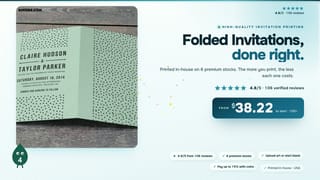 Folded Invitations
