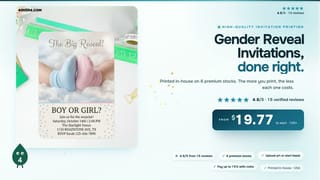 Gender Reveal Invitations