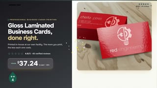 Gloss Laminated Business Cards