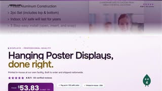 Hanging Poster Displays