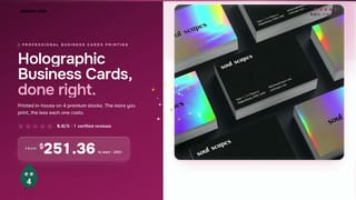 Holographic Business Cards