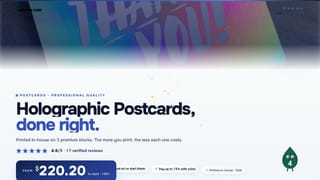 Holographic Postcards