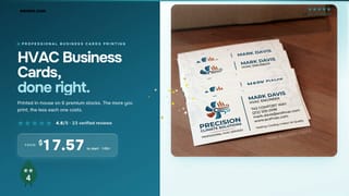 HVAC Business Cards