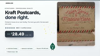Kraft Postcards