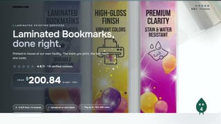 Laminated Bookmarks