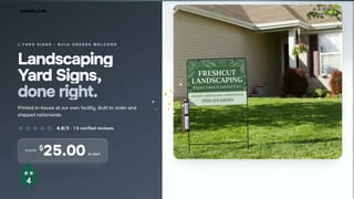 Landscaping Yard Signs