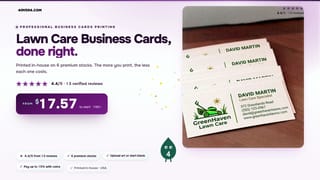 Lawn Care Business Cards