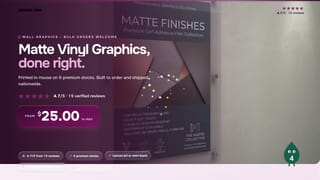 Matte Vinyl Graphics