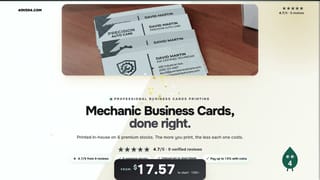 Mechanic Business Cards