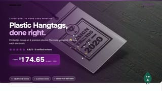 Plastic Hangtags