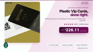 Plastic Vip Cards