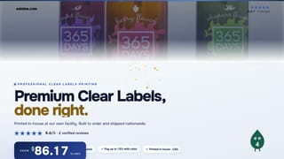 Premium Clear Labels