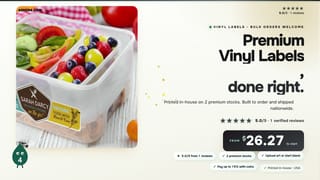 Premium Vinyl Labels