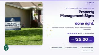 Property Management Signs