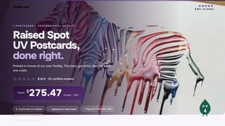 Raised Spot UV Postcards