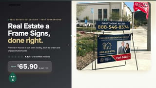 Real Estate a Frame Signs