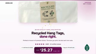 Recycled Hang Tags