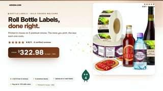 Roll Bottle Labels