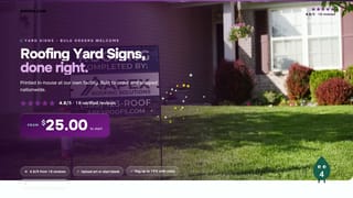 Roofing Yard Signs