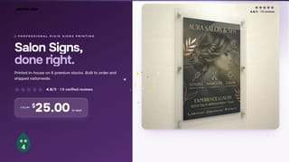 Salon Signs