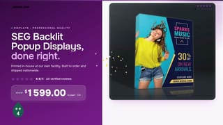 SEG Backlit Popup Displays