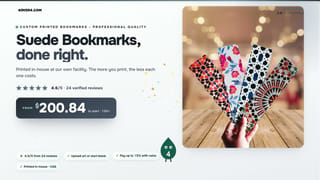Suede Bookmarks