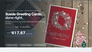 Suede Greeting Cards