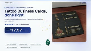 Tattoo Business Cards