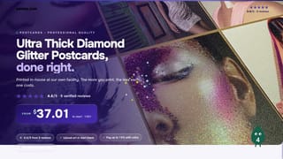Ultra Thick Diamond Glitter Postcards