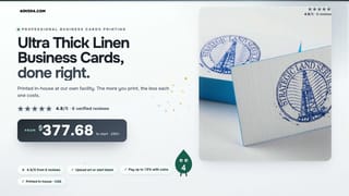 Ultra Thick Linen Business Cards