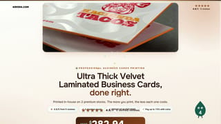 Ultra Thick Velvet Laminated Business Cards