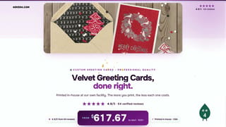 Velvet Greeting Cards