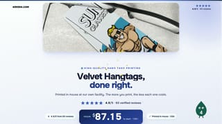 Velvet Hangtags