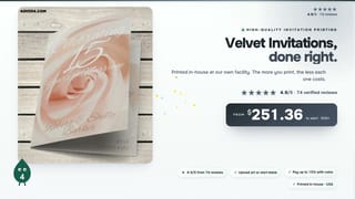 Velvet Invitations