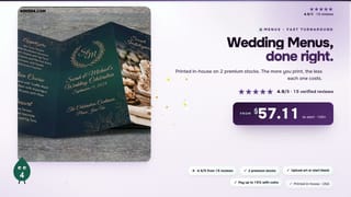 Wedding Menus
