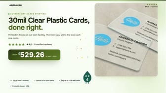 30mil Clear Plastic Cards product video