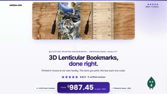 3D Lenticular Bookmarks product video