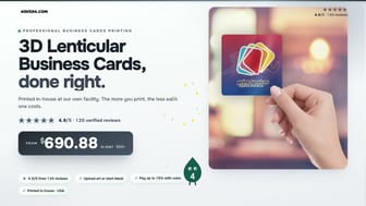 3D Lenticular Business Cards product video